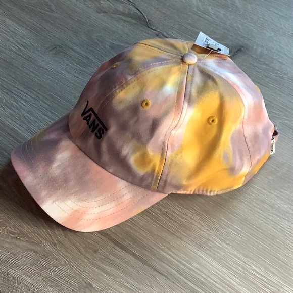 ๐HP๐ Vans Tie-Dye yellow & pink baseball Cap - Picture 4 of 9